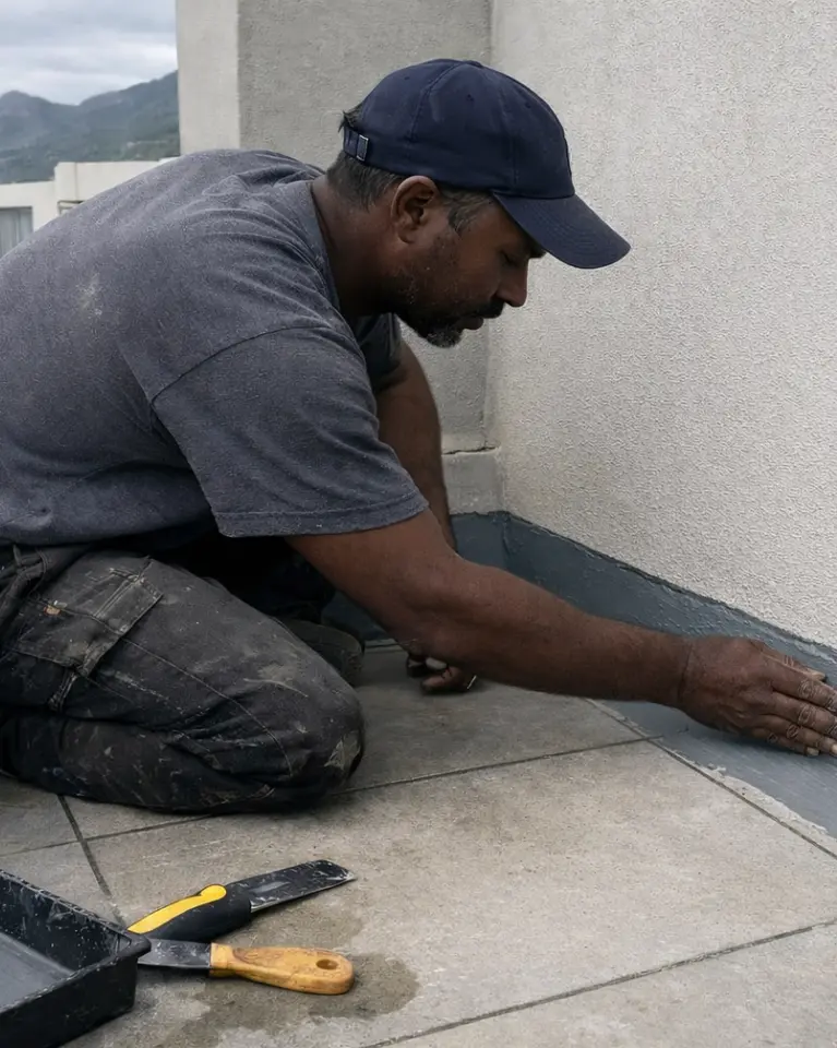 Residential waterproofing after